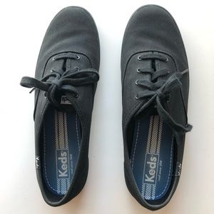 Blackout Keds Champion Original Classic Canvas Rubber Sole Sneaker Shoe